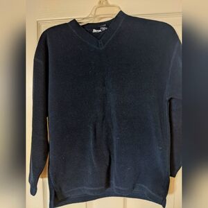Boys Gap velour v neck sweater, XL in Navy Blue